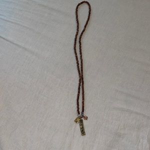 Stella and dot beaded charm necklace